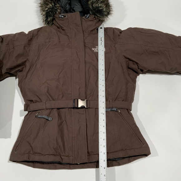The North Face Brown Goose Down 550 Coat Puffer Jacket Size M - Picture 6 of 6